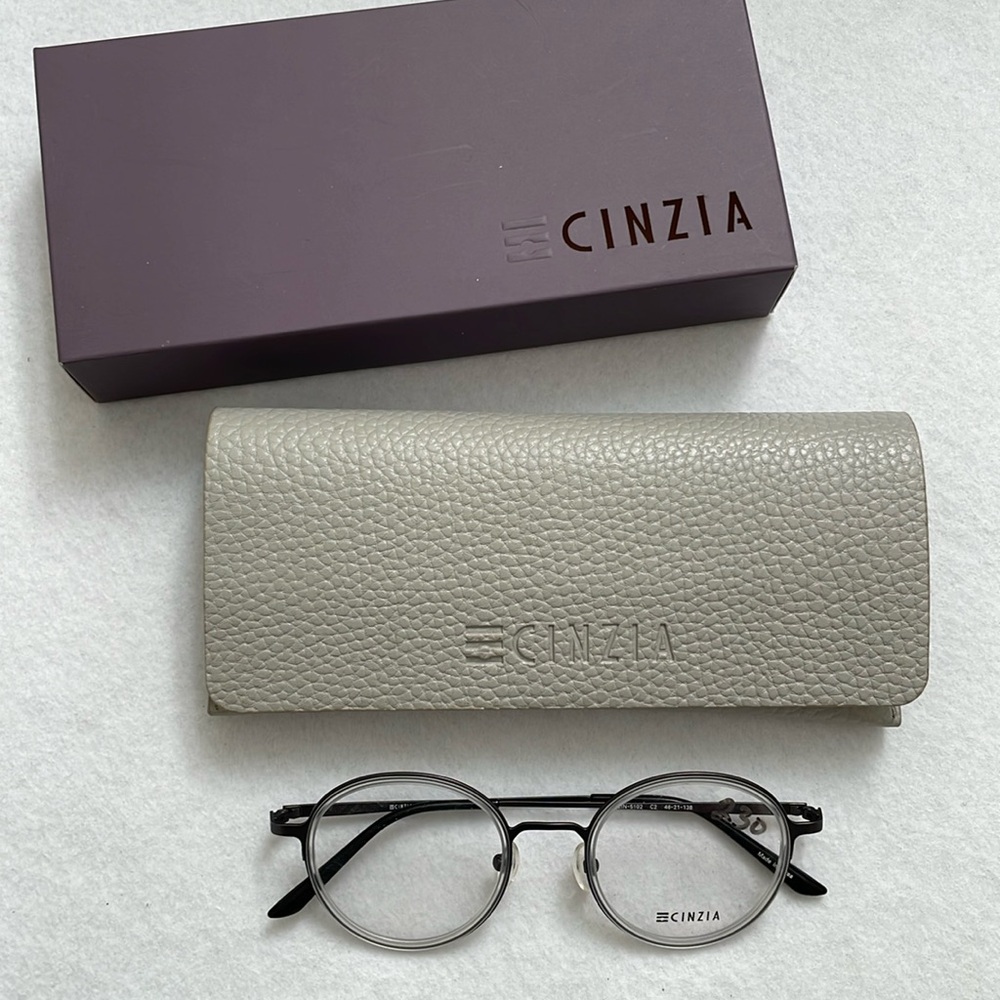NWT CINZIA Glasses Frame, case and box